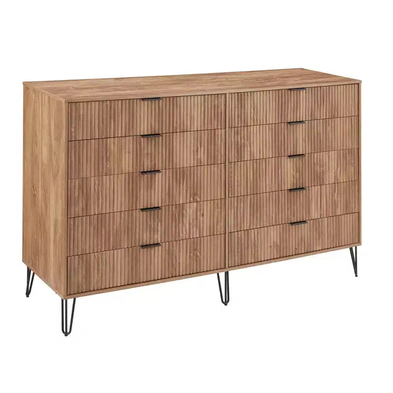 Commode double Manhattan Comfort Dumbo à 10 tiroirs