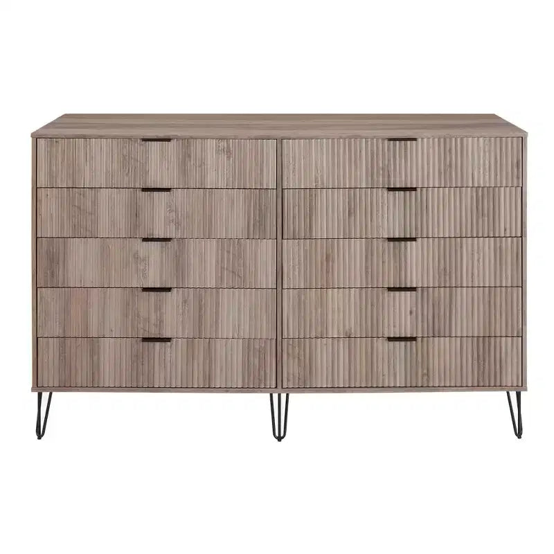 Commode double Manhattan Comfort Dumbo à 10 tiroirs