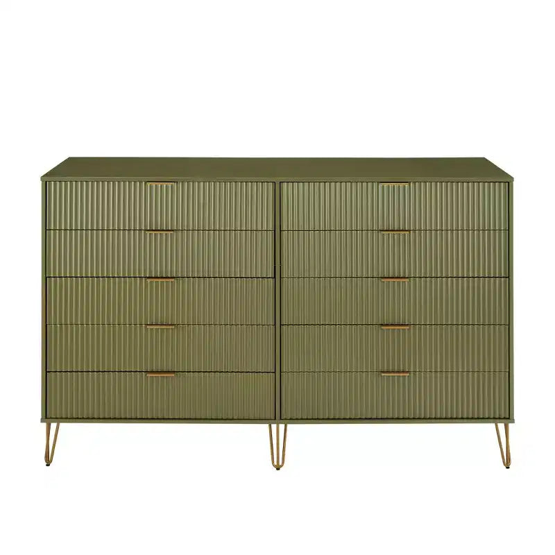 Commode double Manhattan Comfort Dumbo à 10 tiroirs