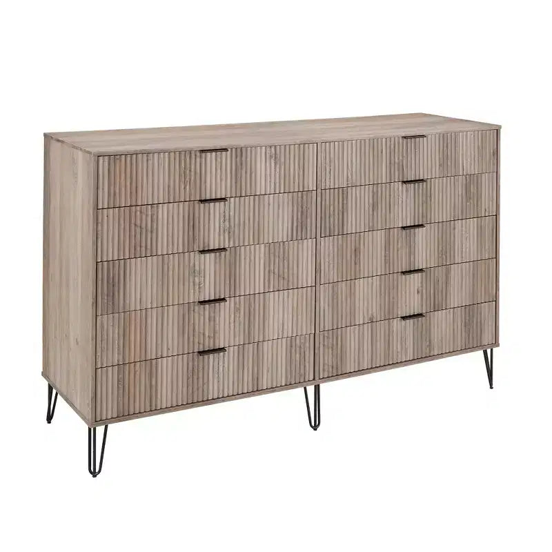 Commode double Manhattan Comfort Dumbo à 10 tiroirs