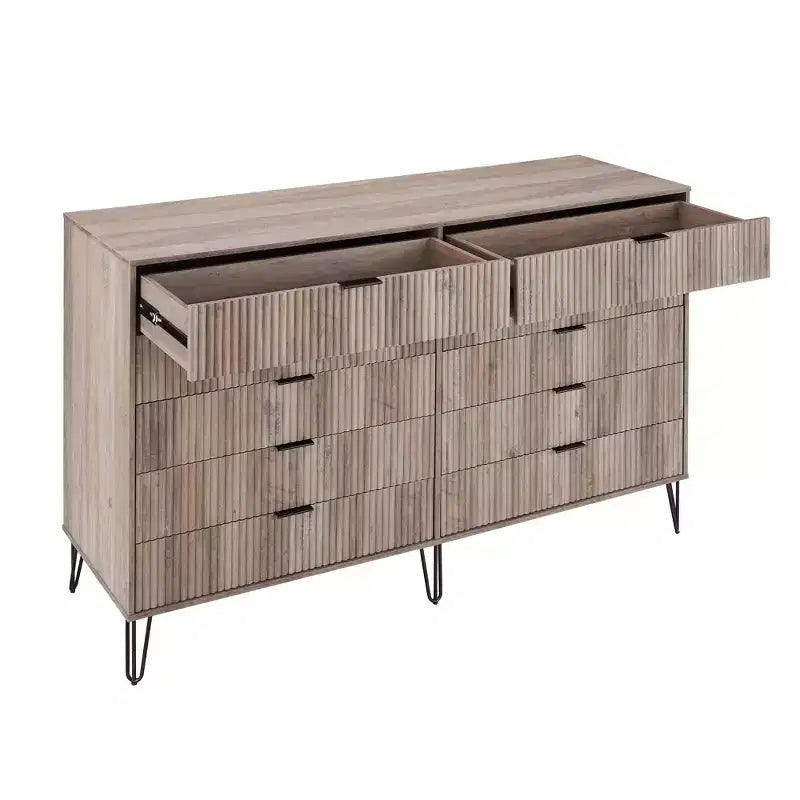 Commode double Manhattan Comfort Dumbo à 10 tiroirs