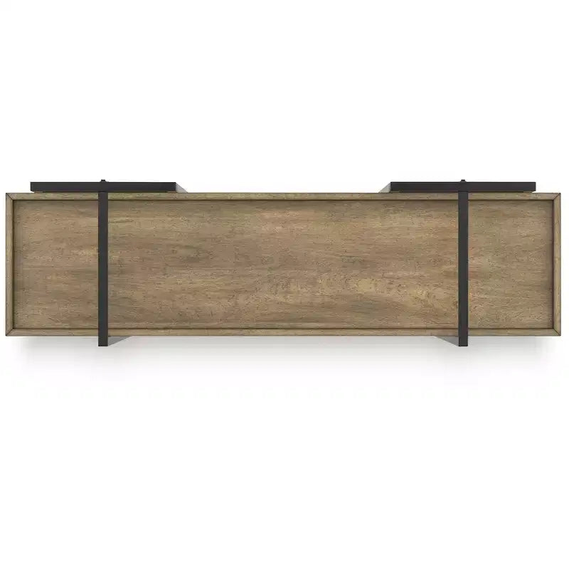 Signature Design by Ashley Montia 76 5 Shelf Bookcase, Light Brown