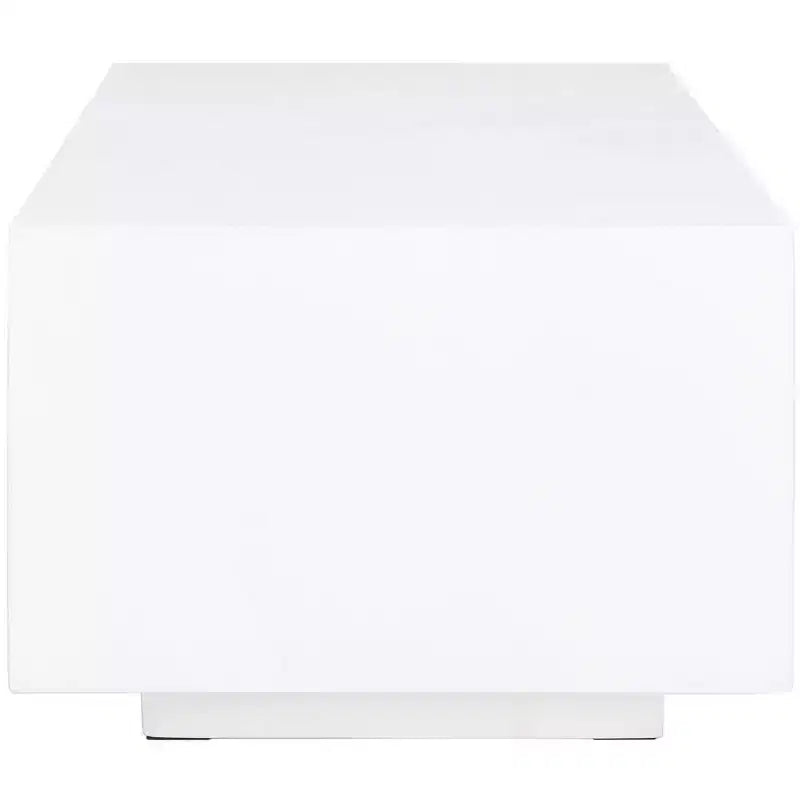 Ezro Faux Concrete Coffee Table - White - Safavieh