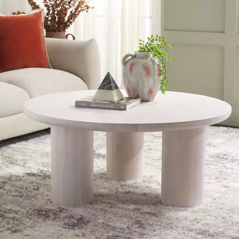 Mork 3 Leg Round Coffee Table - COF6604 - Safavieh