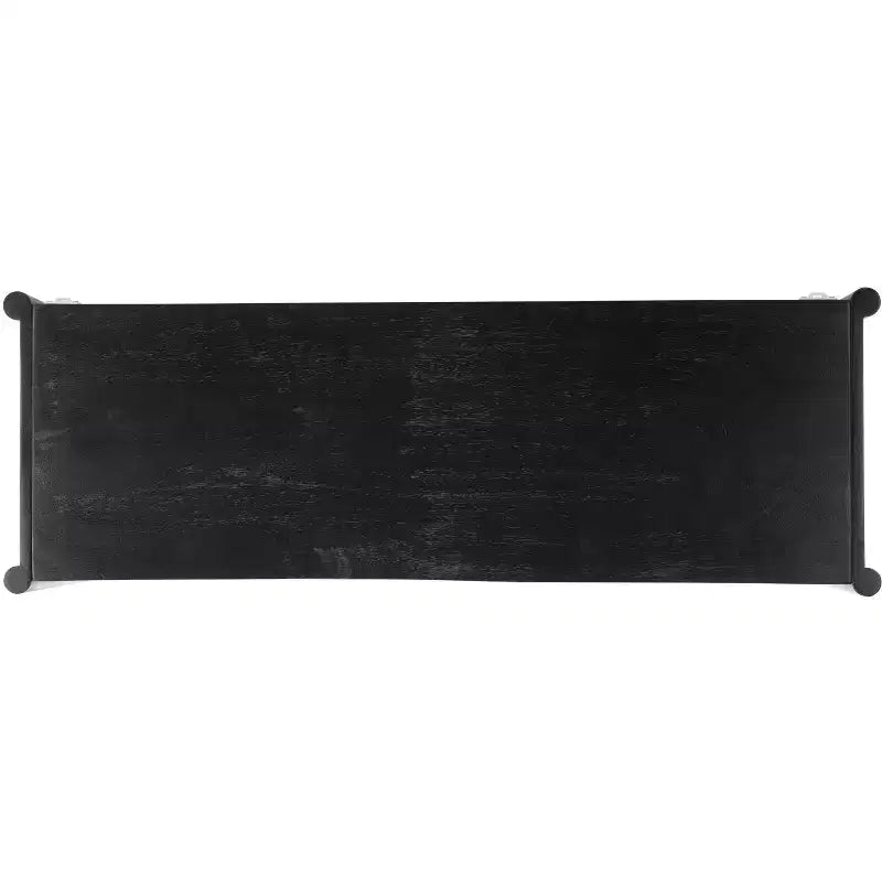 Errington 2 Shelf Media Stand - MED9000 - Black/Natural - Safavieh