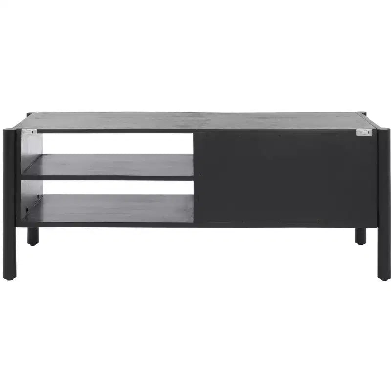Errington 2 Shelf Media Stand - MED9000 - Black/Natural - Safavieh
