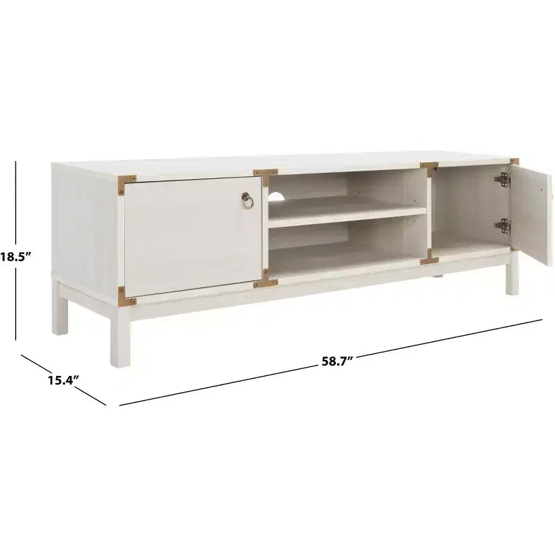 Meuble téléviseur 2 portes 2 tablettes Galio - MED9612 - Safavieh