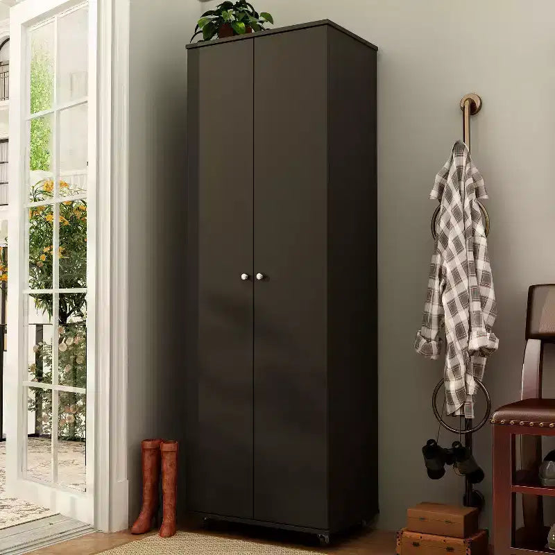 Famapy 2-Doors Tall Entryway Shoe Cabinet With 8-Tier Shelves
