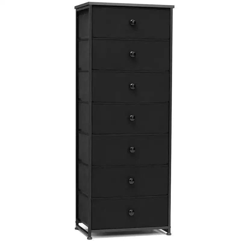 Crestlive Products Tall Dresser for Bedroom 7-Drawer Fabirc Storage Tower Chests of Drawers for Bedroom
