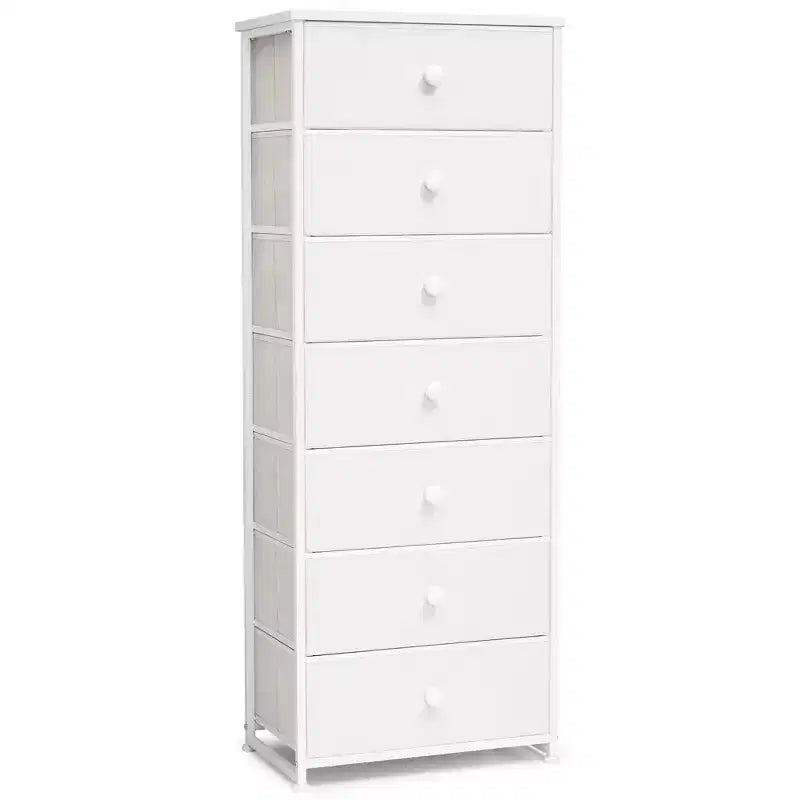 Crestlive Products Tall Dresser for Bedroom 7-Drawer Fabirc Storage Tower Chests of Drawers for Bedroom
