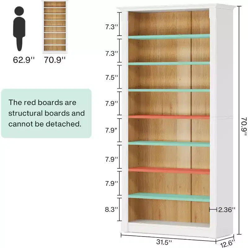 Lantine 8-Tier Wooden Freestanding Shoe Rack
