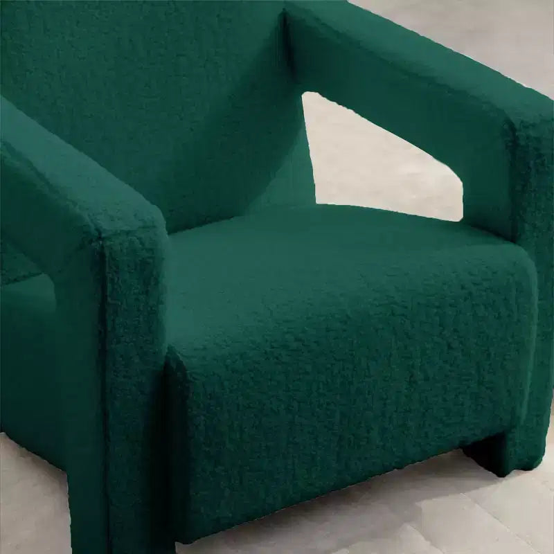 Hyleory Fauteuil d'appoint moderne 73,9 cm, Fauteuil Adirondack rembourré en molleton d'agneau pour salon, chambre à coucher ou salle de maquillage