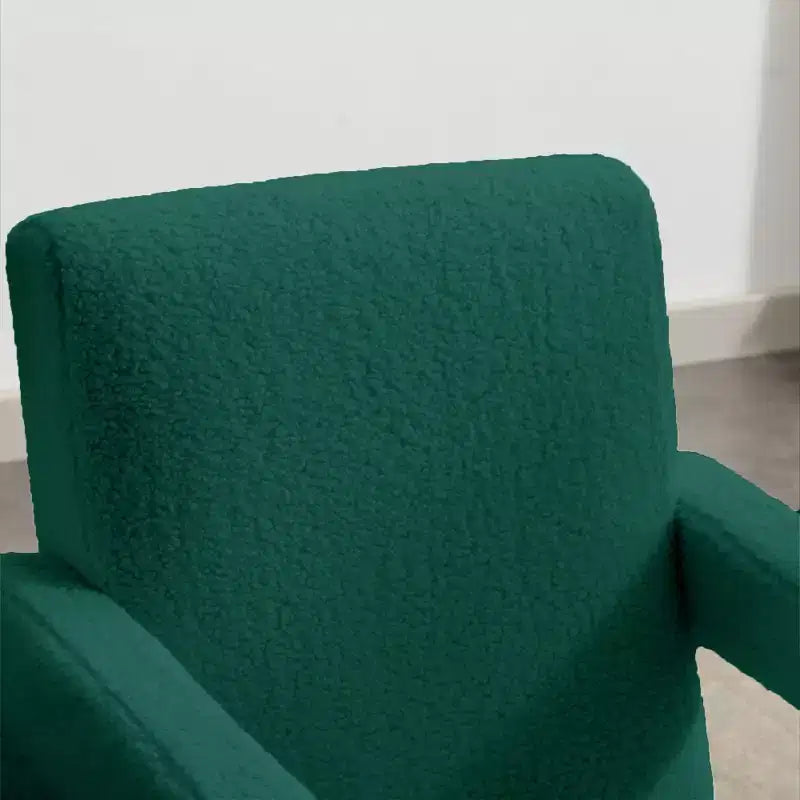 Hyleory Fauteuil d'appoint moderne 73,9 cm, Fauteuil Adirondack rembourré en molleton d'agneau pour salon, chambre à coucher ou salle de maquillage