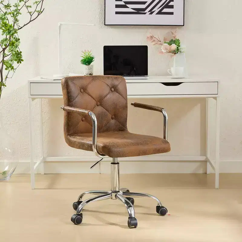 Chaise de bureau à roulettes VECELO, hauteur réglable