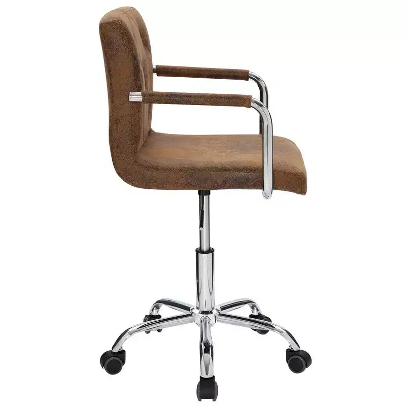 Chaise de bureau à roulettes VECELO, hauteur réglable