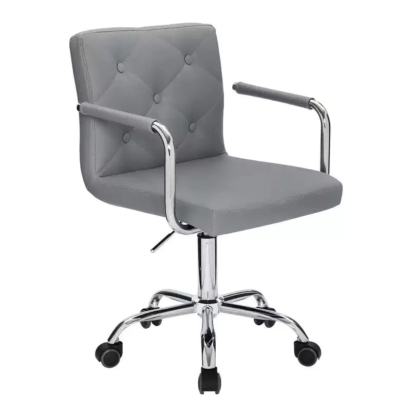 Chaise de bureau à roulettes VECELO, hauteur réglable