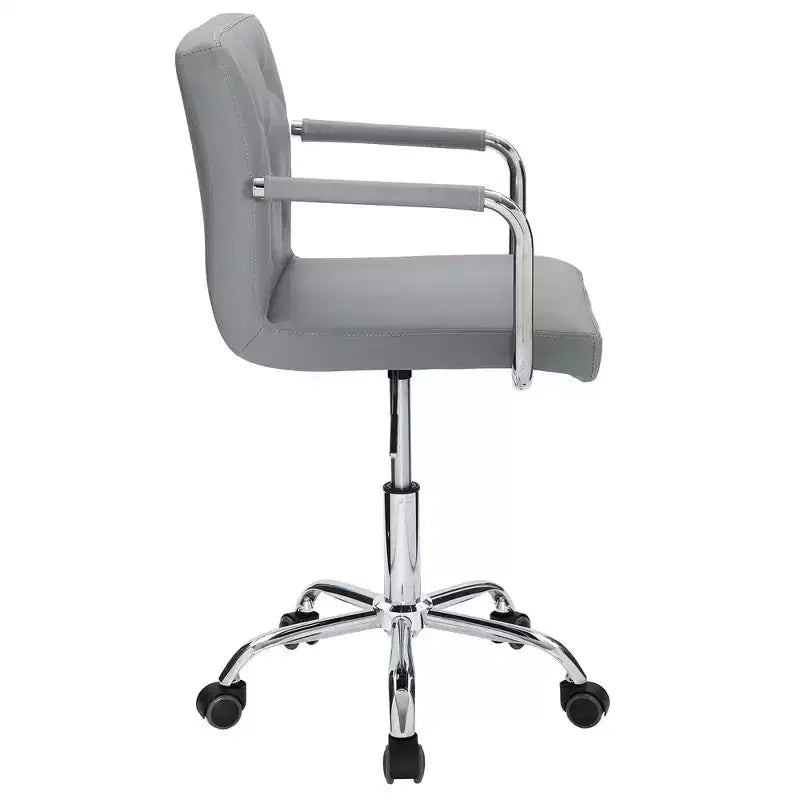 Chaise de bureau à roulettes VECELO, hauteur réglable