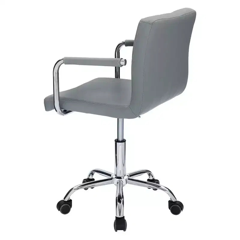 Chaise de bureau à roulettes VECELO, hauteur réglable