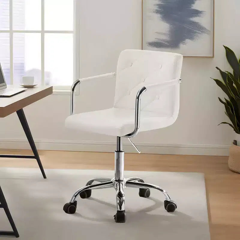 Chaise de bureau à roulettes VECELO, hauteur réglable