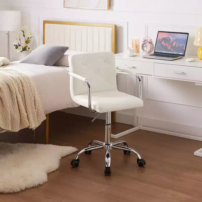 Chaise de bureau à roulettes VECELO, hauteur réglable