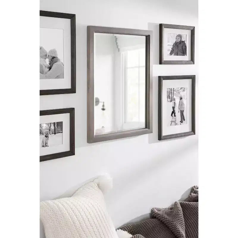 Hogan Wood Framed Decorative Wall Mirror - Kate & Laurel All Things Decor