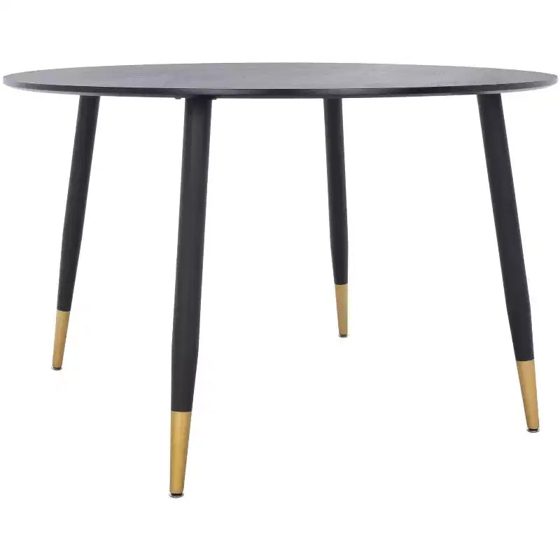 Kamala Round Dining Table - DTB5807A - Black/Gold - Safavieh