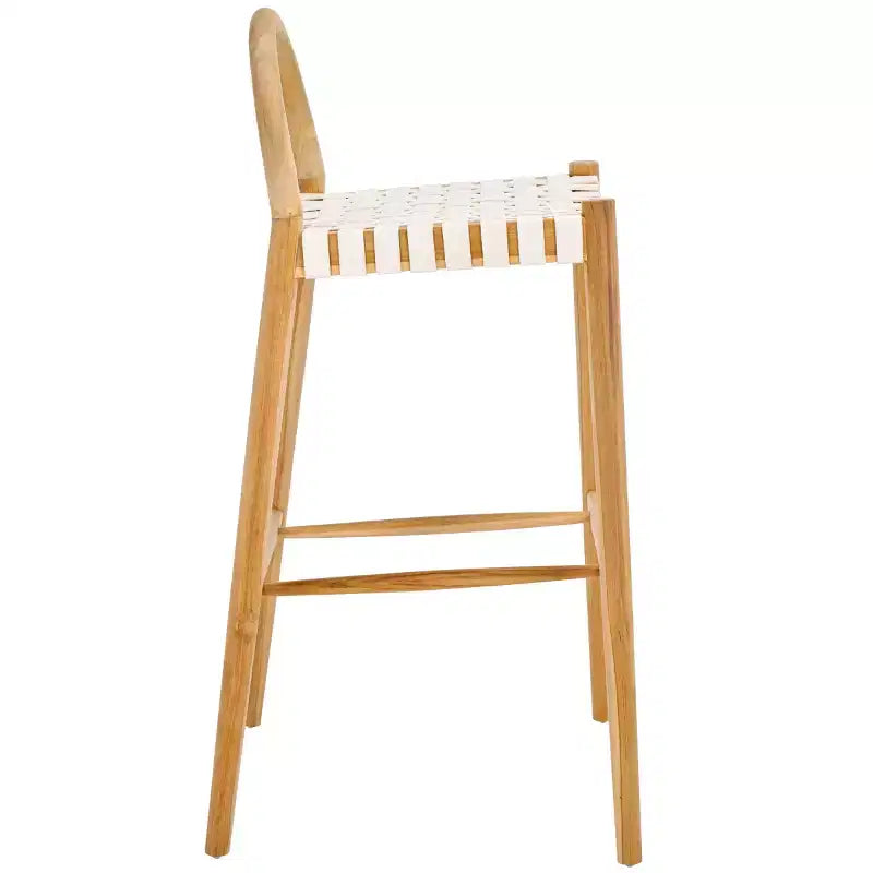 Rhyan Bar Stool - BST1204A - White/Natural - Safavieh