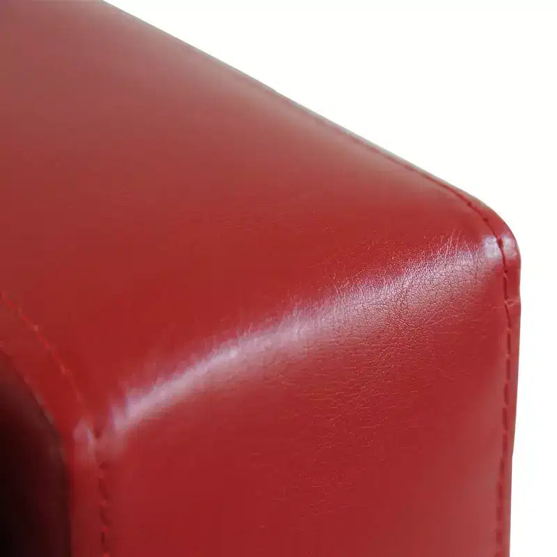 HOMCOM 51 Faux Leather Rectangular Tufted Storage Ottoman