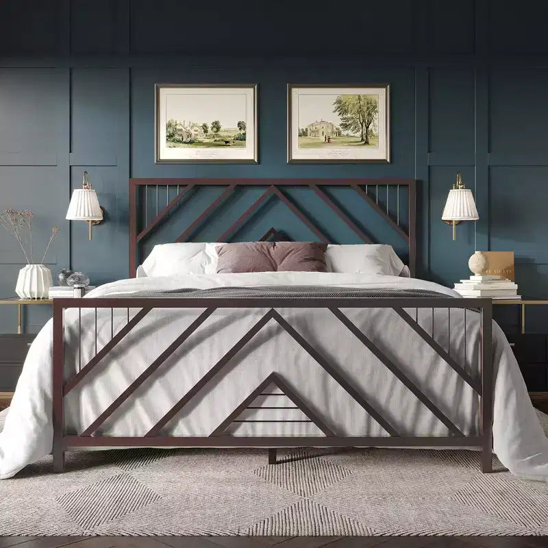 ChaletPosh Metal Platform Bed