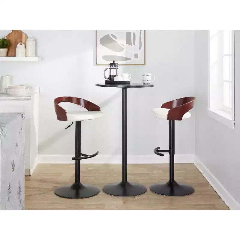 Lot de 2 tabourets de bar pivotants réglables Grotto de LumiSource