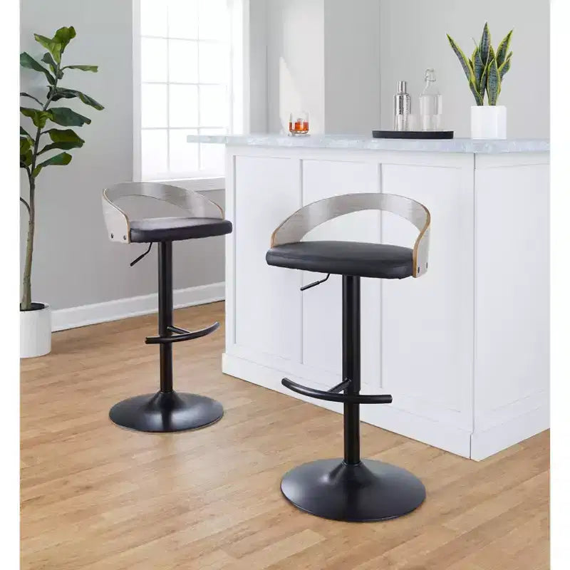 Lot de 2 tabourets de bar pivotants réglables Grotto de LumiSource