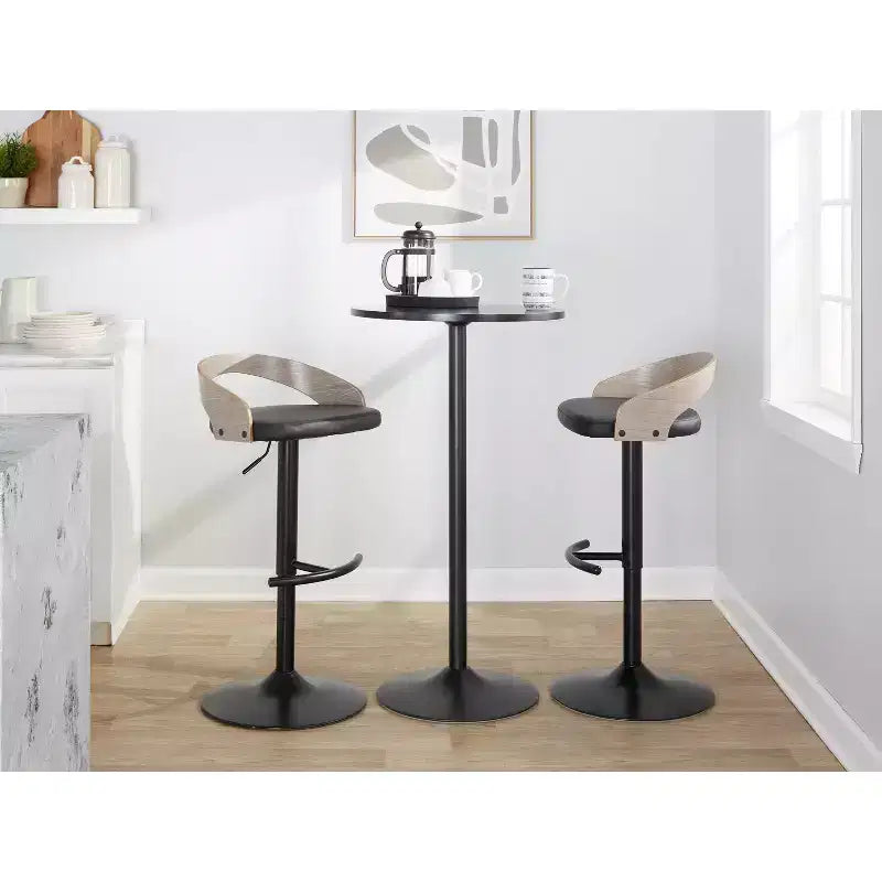 Lot de 2 tabourets de bar pivotants réglables Grotto de LumiSource