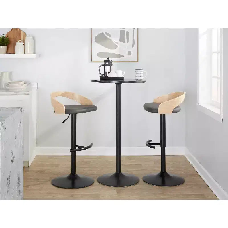 Lot de 2 tabourets de bar pivotants réglables Grotto de LumiSource