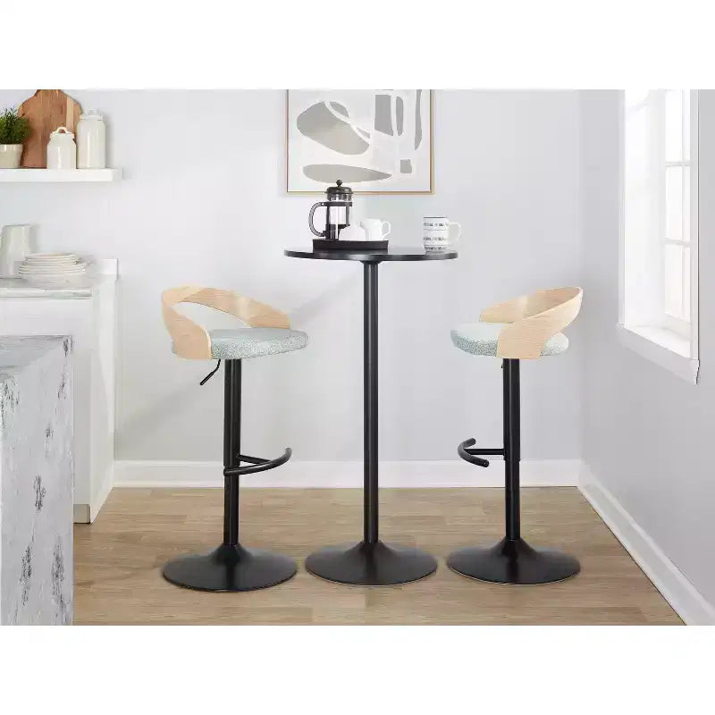 Lot de 2 tabourets de bar pivotants réglables Grotto de LumiSource