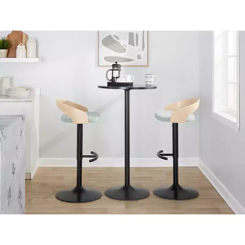Lot de 2 tabourets de bar pivotants réglables Grotto de LumiSource