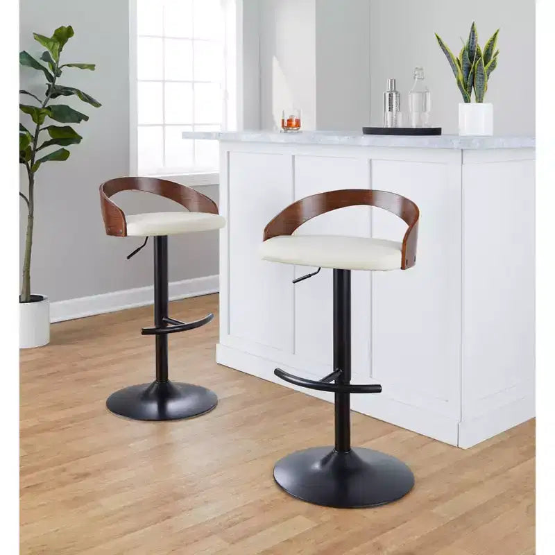 Lot de 2 tabourets de bar pivotants réglables Grotto de LumiSource