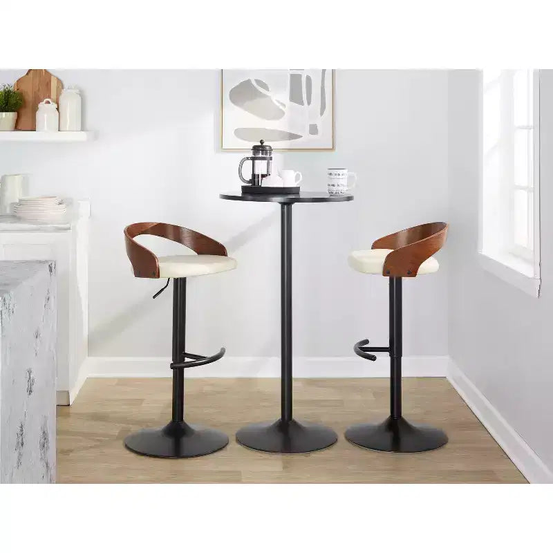 Lot de 2 tabourets de bar pivotants réglables Grotto de LumiSource