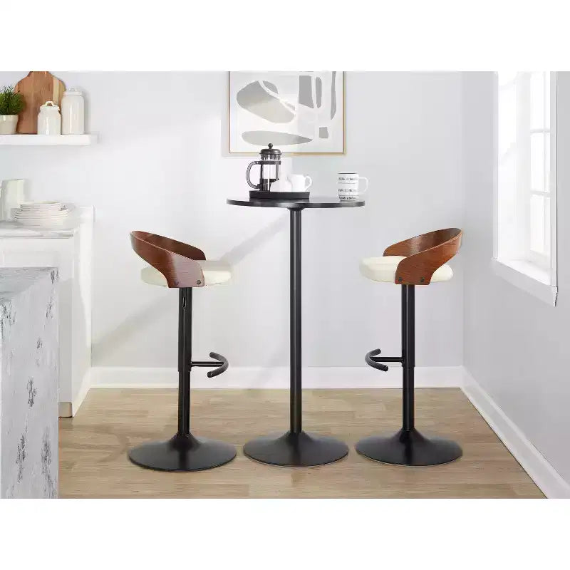 Lot de 2 tabourets de bar pivotants réglables Grotto de LumiSource
