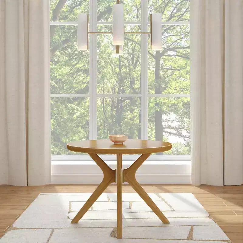 Plank+Beam Verso Round Dining Table, 38 Solid Wood Kitchen & Dining Room Table