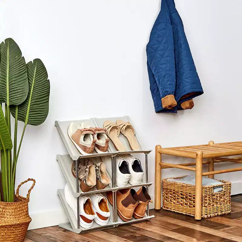 The Lakeside Collection Stackable Modular Shoe Rack - 6-Pc. -