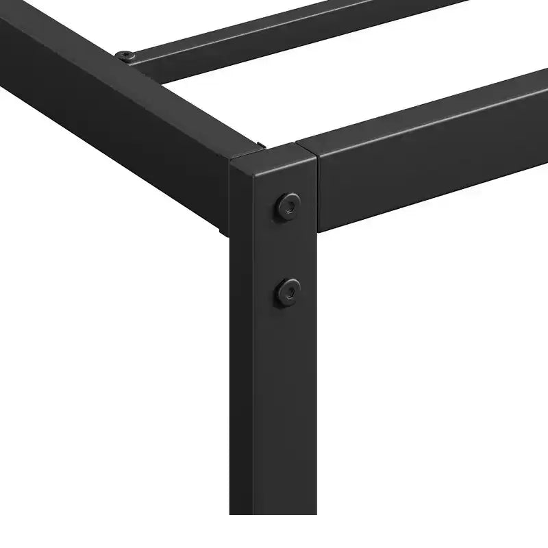 Cadre de lit Whizmax 10 pouces, taille Queen/Full/Twin, support de matelas plateforme métallique bas, sans bruit, assemblage facile, noir