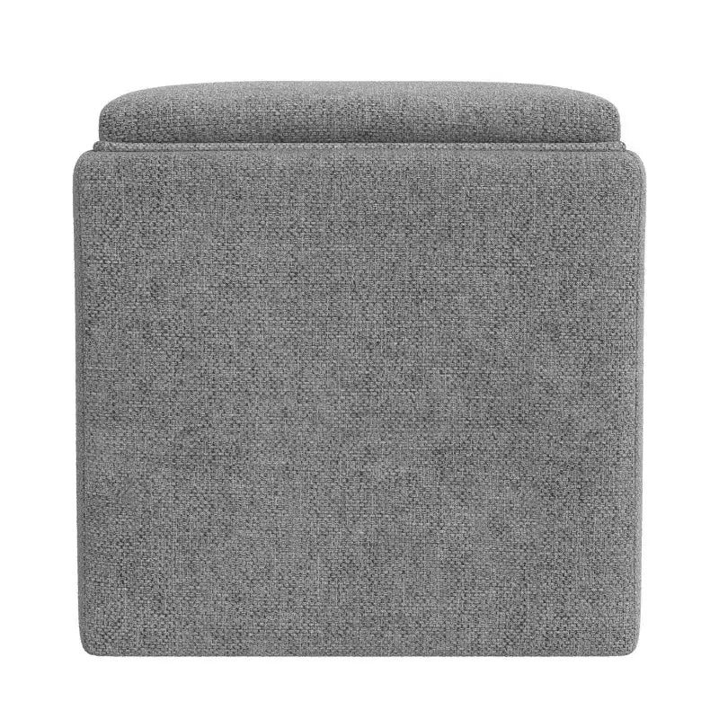 Pouf de rangement HomePop avec plateau de service