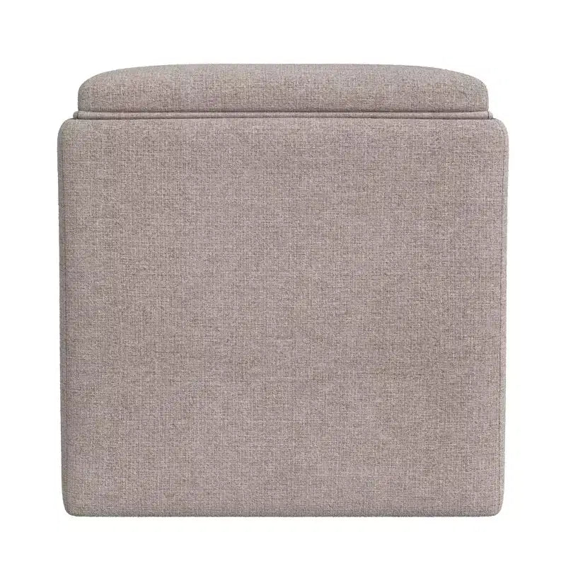 Pouf de rangement HomePop avec plateau de service