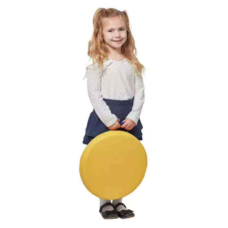 SoftZone Coussin de sol rond avec poignée, lot de 6
