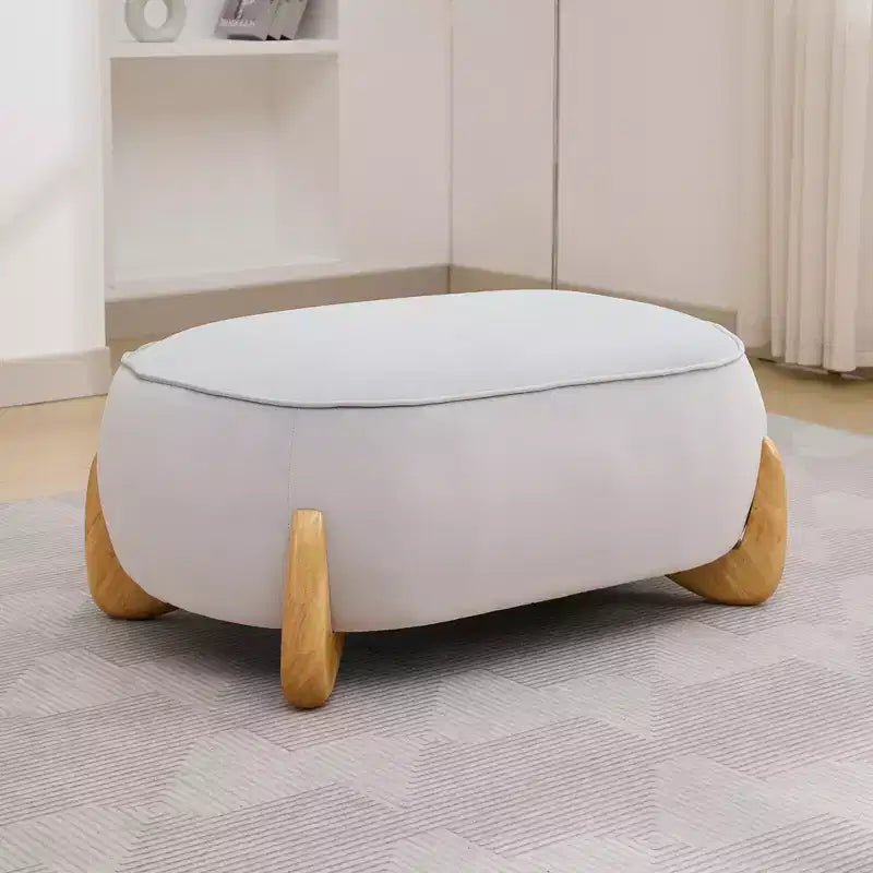 Fauteuil d'appoint en velours Hyleory de 117 cm avec pouf, ensemble fauteuil et repose-pieds en velours côtelé de style moderne du milieu du siècle, fauteuil club rembourré avec accoudoirs.