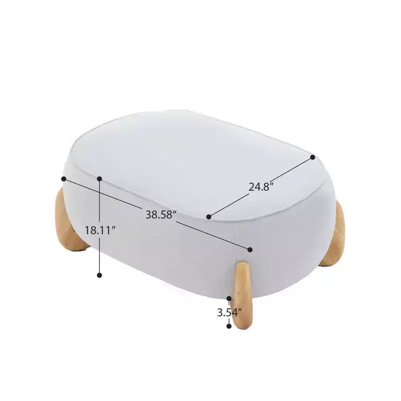 Fauteuil d'appoint en velours Hyleory de 117 cm avec pouf, ensemble fauteuil et repose-pieds en velours côtelé de style moderne du milieu du siècle, fauteuil club rembourré avec accoudoirs.
