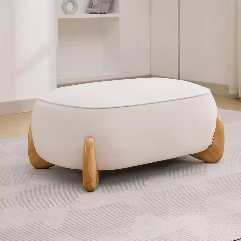 Fauteuil d'appoint en velours Hyleory de 117 cm avec pouf, ensemble fauteuil et repose-pieds en velours côtelé de style moderne du milieu du siècle, fauteuil club rembourré avec accoudoirs.