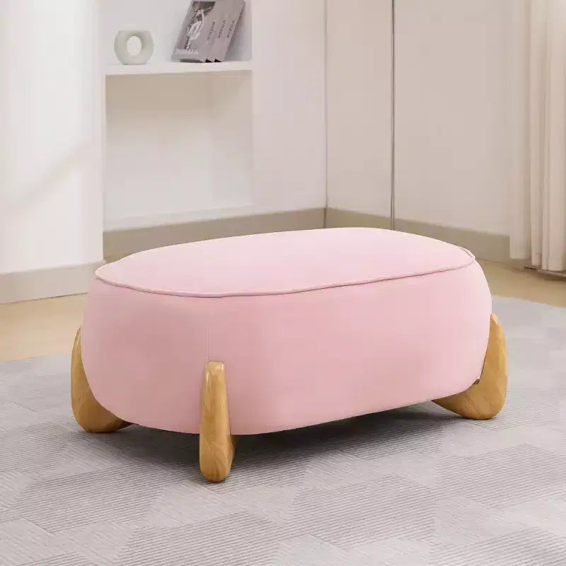 Fauteuil d'appoint en velours Hyleory de 117 cm avec pouf, ensemble fauteuil et repose-pieds en velours côtelé de style moderne du milieu du siècle, fauteuil club rembourré avec accoudoirs.