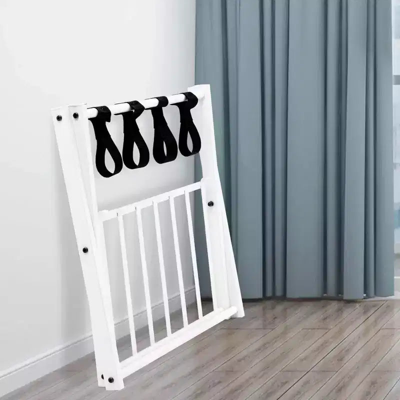 Costway Lot de 2/4 Porte-Bagages Pliables en Métal Valise Chaussures Hôte Chambre d'Hôtel avec Étagère