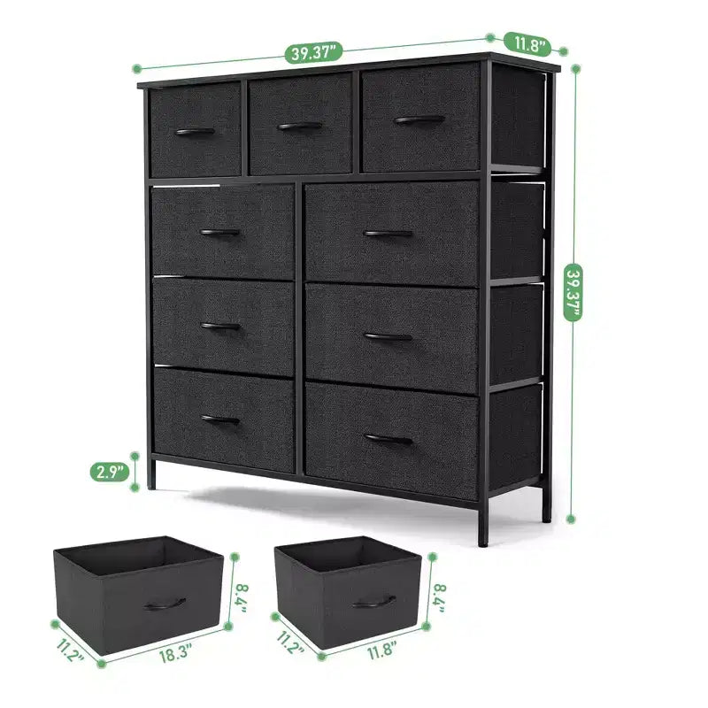 Commode de rangement à 9 tiroirs JIONJOY